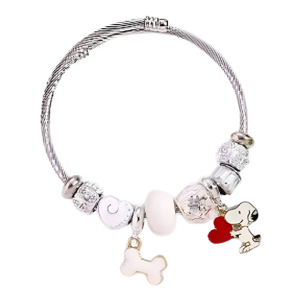 Snoopy Heartbeat Charm Bracelet